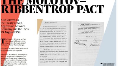 Παραπληροφόρηση από το Ριζοσπάστη για το Σύμφωνο Ρίμπεντροπ – Μολώτοφ